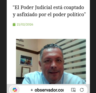 𝗟𝗔 𝗜𝗠𝗣𝗨𝗡𝗜𝗗𝗔𝗗 𝗣𝗔𝗥𝗔 𝗛𝗢𝗥𝗔𝗖𝗜𝗢 𝗖𝗔𝗥𝗧𝗘𝗦 𝗡𝗢𝗦 𝗦𝗔𝗟𝗘 𝗗𝗘𝗠𝗔𝗦𝗜𝗔𝗗𝗢 𝗖𝗔𝗥𝗔

♦Intoxica todo lo que toca
♦Hizo que la corrupción se vuelva estructural ♦Cero empatía con las necesidades elementales de la sociedad civil
♦Desprecio absoluto por