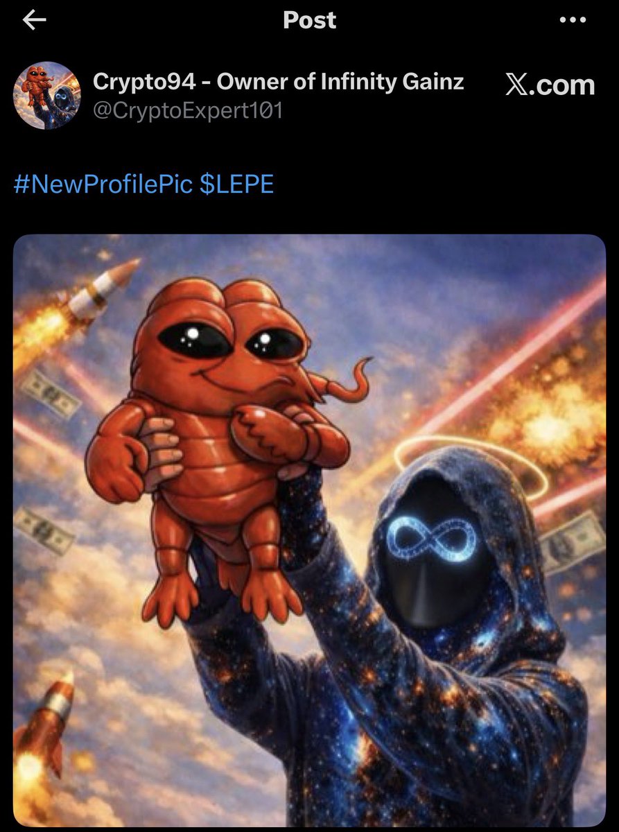 CryptoExpert101's tweet image. Join the cult. $LEPE

We have a website and PFP Generator to print your own Lepe: pepe-lobster-legacy.lovable.app