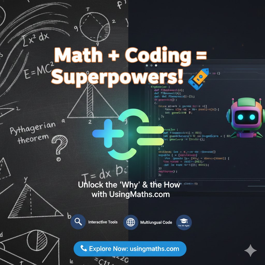 teamUseOfMaths's tweet photo. ๐ โ ๐ป = ๐ฎ
Want to see how math powers coding, games, and even AI?
Check out **https://t.co/6tujyyCiyn** for fun, interactive projects that make math less scary and more exciting!
๐ https://t.co/z4tI5cGDxg
#MathIsFun #CodingLife #STEMEducation #LearnWithCode https://t.co/yCtePjq7IY