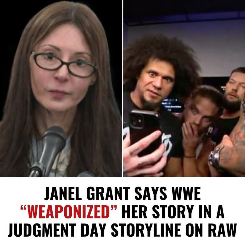 Janel Grant referenced this segment during her public appearance speech:

The storyline involved Judgment Day member Dominik Mysterio receiving a phone-based message from Liv Morgan that suggested, and later showed, explicit photos being shared, which viewers connected to
