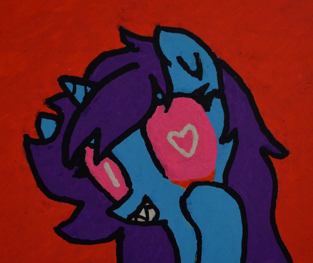 CaptainTortoise's tweet image. Painting of @WishingScarf because I like her eyes