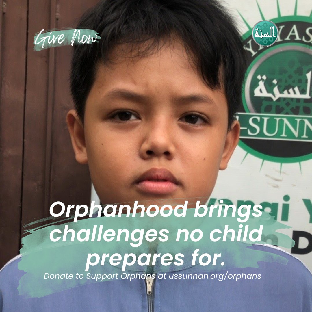 ussunnah.org/ramadan

Orphanhood brings challenges no child prepares for. Provide resources that steady their path.

#Quran #Hadith #IslamicReminder #Sunnah #Deen #Faith #IslamicQuotes