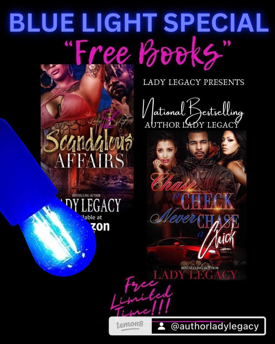 mikolashea's tweet photo. Everyone loves an amazing free ebook!! Download these and enjoy, from the desk of Author Lady Legacy!

🔊SCANDALOUS AFFAIRS
https://t.co/2CzdCn2ErH

🔊CHASE A CHECK NEVER CHASE A CHICK
https://t.co/Qm86O3Fr4o

#bookrecommendations #booktok #book #books #read https://t.co/a6xO9JztXw
