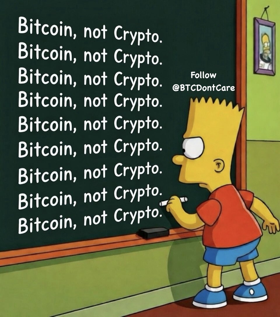 Bitcoin, not Crypto. 
$BTC