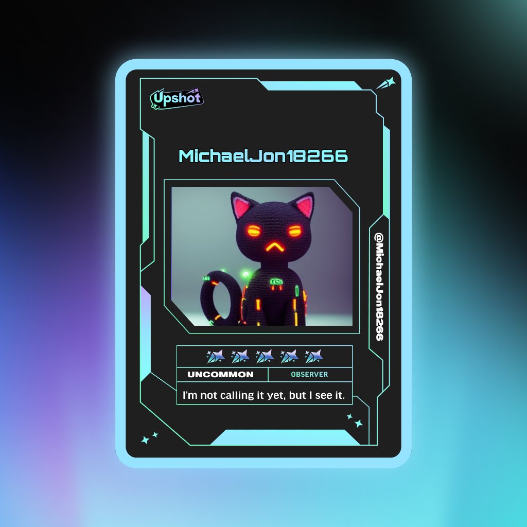 MichaelJon18266's tweet photo. Just ripped my Predictor Card!

Ready to claim instant cash prizes, free packs and more.

Welcome to Prediction Play on @upshot_cards

Your turn
https://t.co/yPmIoWVT6r https://t.co/uckJRtU0mR