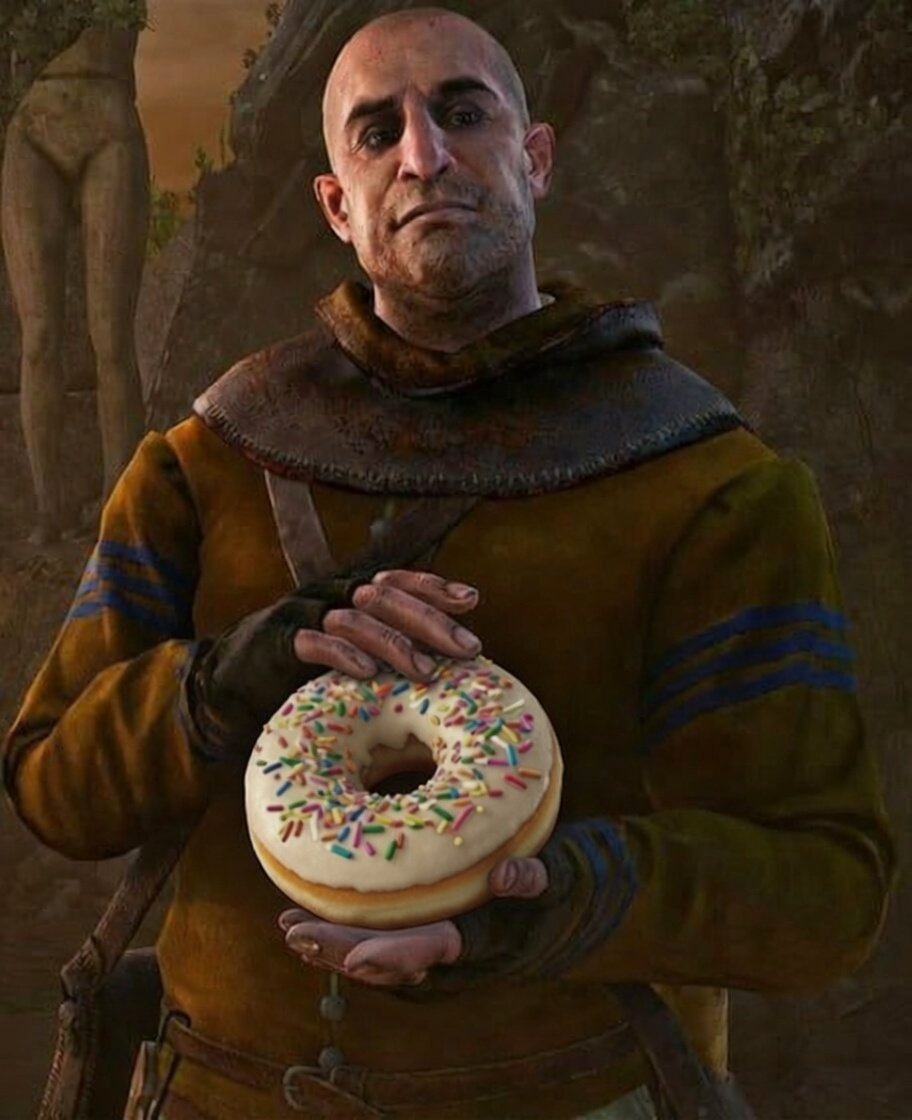 Volodymyr214926's tweet image. Gaunter: "Sign the deal, and gain power…"  
You: "No, I choose Donut 🍩"  
Sweet APY  dark bargains.  
#Donut #DeFi