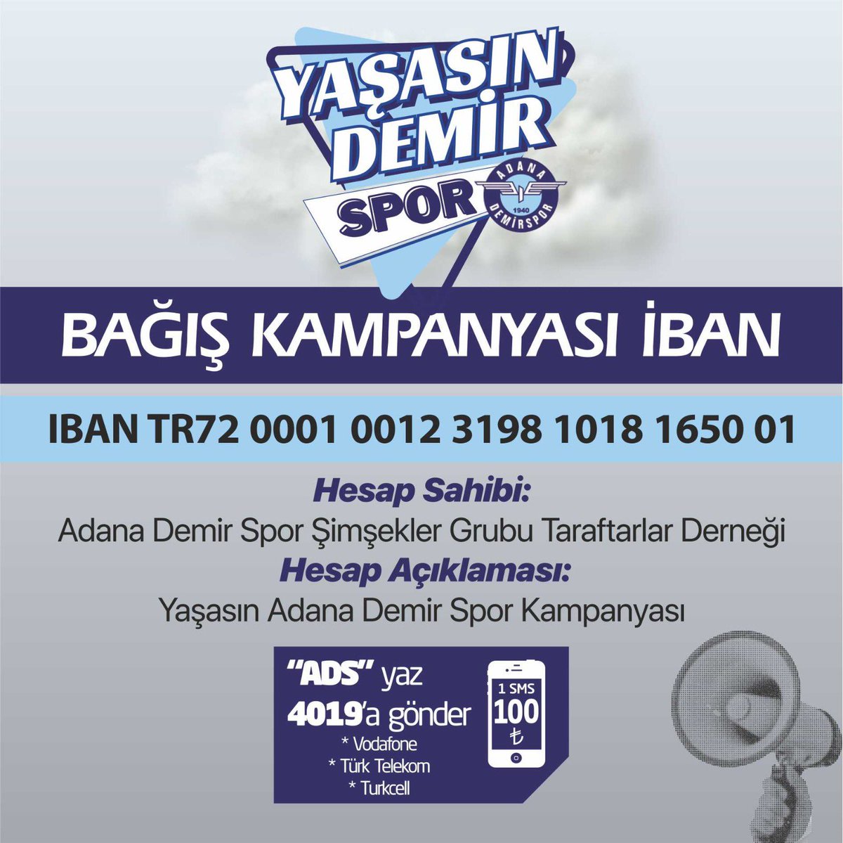 Seninle yaşanır tüm hisler,seninle geçer seneler.

Tüm taraftarlarımızı #YaşasınDemirspor kampanyamıza davet ediyoruz.

#LiseliŞimşekler