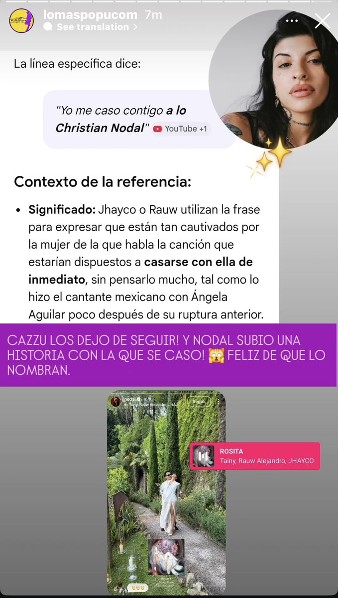 Recuerdo que apenas la semana pasada decían que Ángela dejó de seguir a Bad Bunny cuando jamás lo siguió, todo para hacer chisme barato. Pues la que dejó de seguir a sus amigos Rauw Alejandro, Jhayco y Tainy es Cazzu, todo por mencionar a Nodal en una canción 😂 Llorona who? 😭
