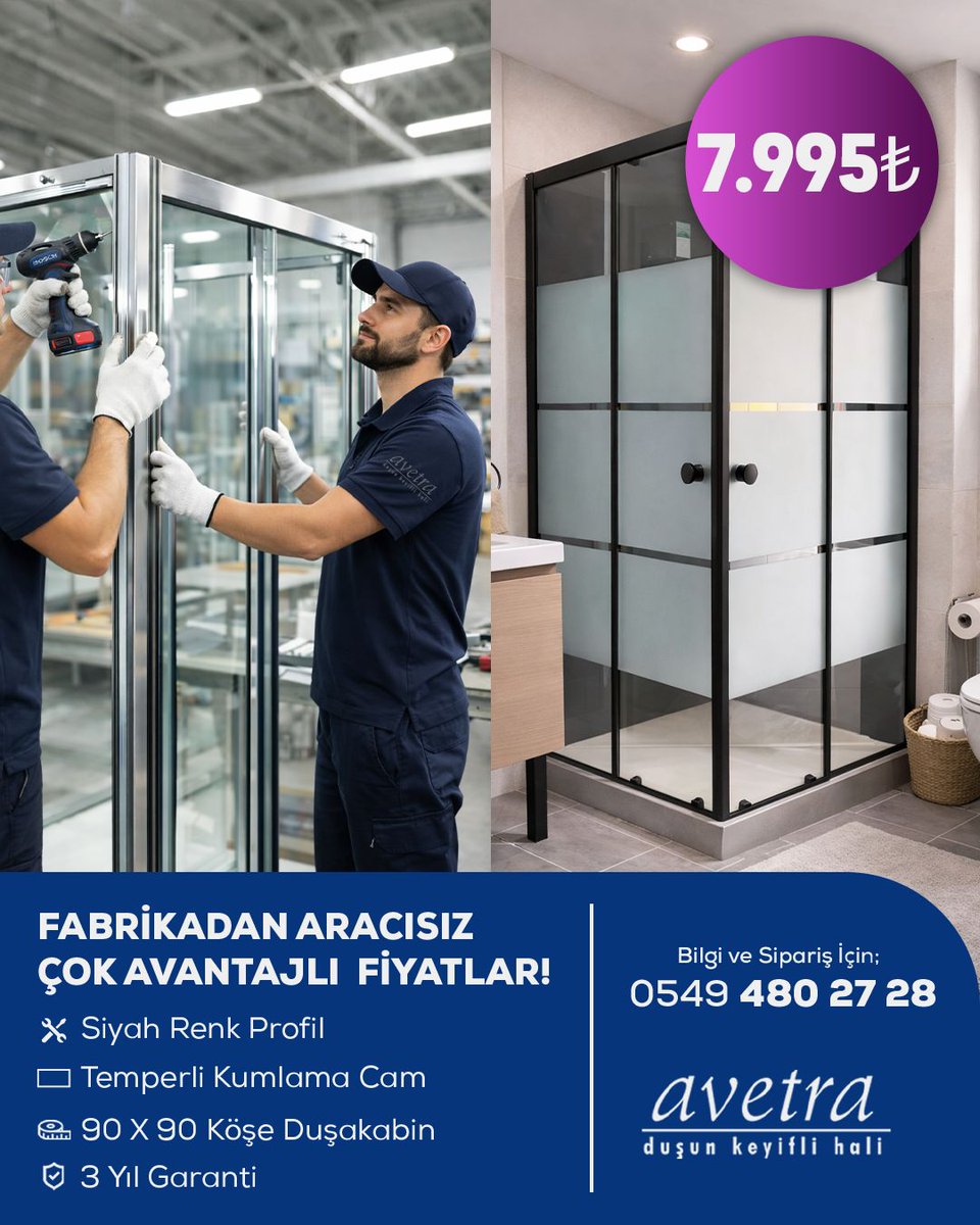 kyapi07's tweet photo. Avetra duşkabinler,Fabrikadan aracısız avantajlı fiyatlar. https://t.co/vJNEatsd1A