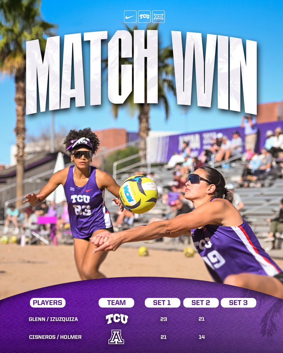 TCU Beach Volleyball tweet media