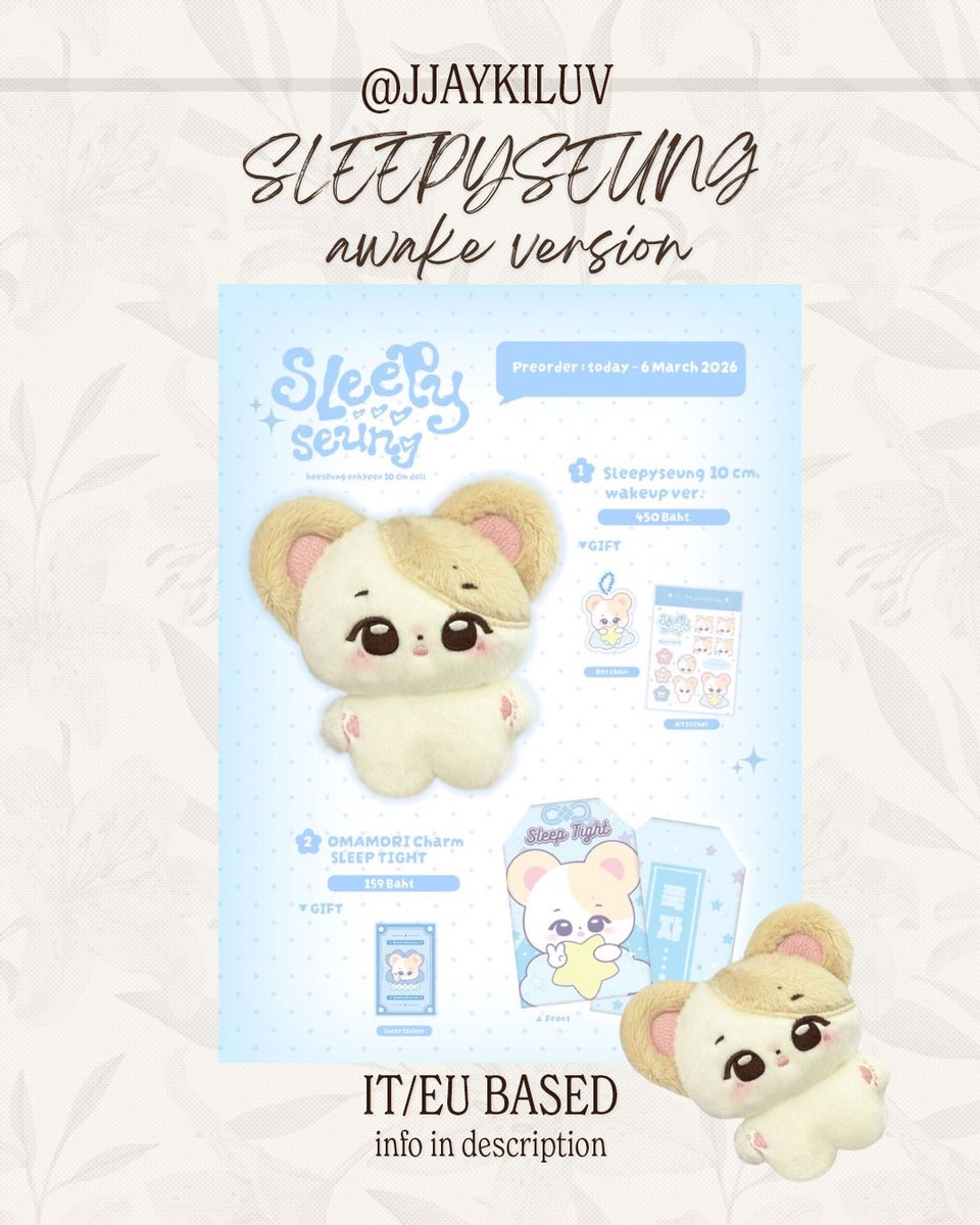 hosting a eu go for this cutie pie if anyone is interested! 
- 12,30-13,30€ initials 
+ the rest of the fees, ems, doms later 
@jjaykiluv on insta 🤍