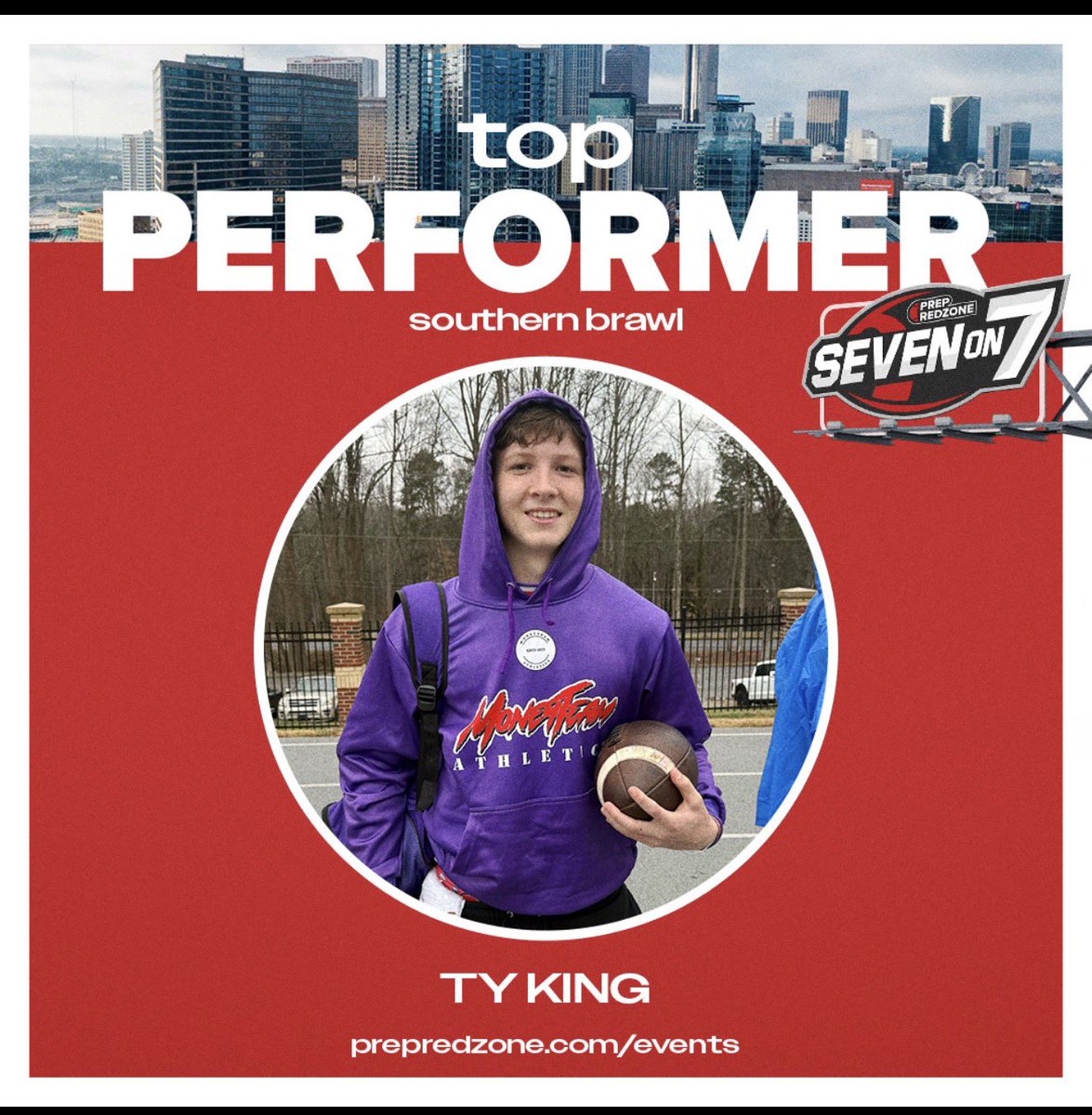 EliseMinor's tweet photo. @Ty___King earned Top Performer today at @PrepRedzone 7v7.. this kid can really spin it, only in the 8th grade and looking really poised. He’s going to do great things at Carrollton High School. @PrepRedzoneNext @PrepRedzoneGA @Rivals @ChadSimmons_ @TheUCReport https://t.co/nNsIn4gGQK