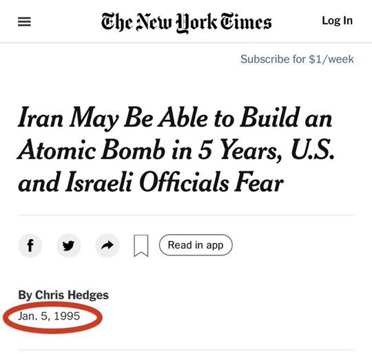 <a href="/AOC/">Alexandria Ocasio-Cortez</a> Israel has been pushing America for war with Iran for the past 31 years.
No war with Iran period.
