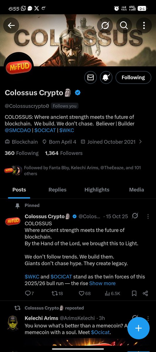 duke_libra's tweet photo. @ePrincyFi @mrfudfun @ocicattoken @Colossuscrypto0 @CoinCalc291066 A memecoin launchpad that turn FUD in2 ur advantage instead of letting it kill launches.
A no-code platform where degens can spin up tokens in seconds, connect Wallet, toggle some settings, &amp; boom you're live on BNB Chain powered by $OCICAT ecosystem.
$MrFudfun THE GAME CHANGER💪 https://t.co/Va8oHHOzaU