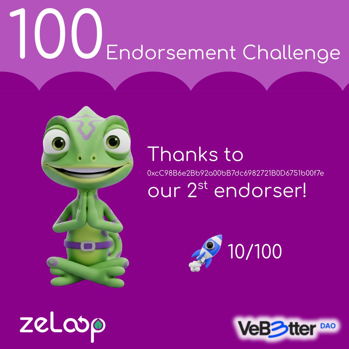 zeloop_'s tweet photo. 🎉 A HUGE thank you to our 2nd endorser of #ZeLoop Spotter! Your belief in our mission means everything to us! The #Ecochallenge is LIVE—and everyone can participate! 📷 https://t.co/UUHsGDId2A #VeBetterDAO
@VeChainXNodes
@vechainofficial https://t.co/xa7n1QChMe