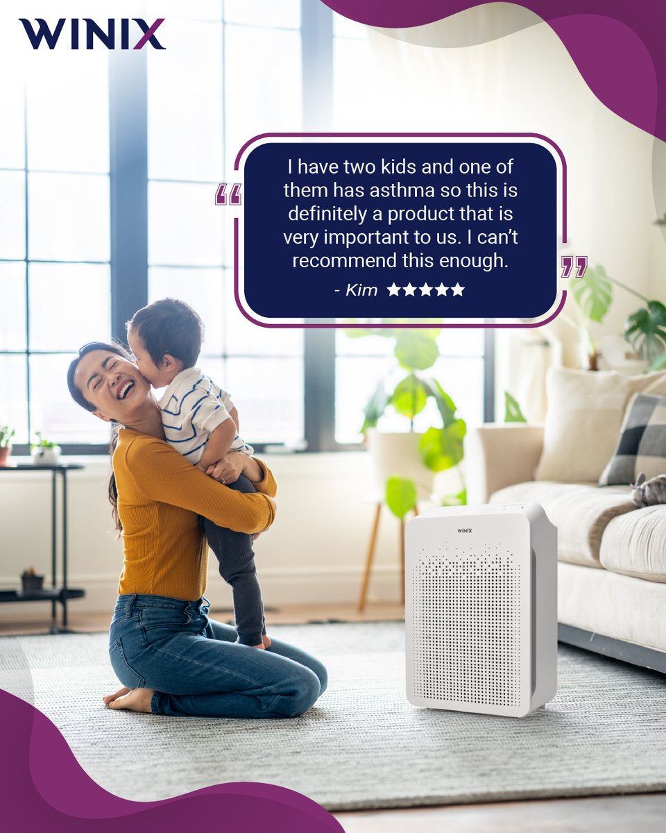 Happy customers, happy homes 💙 

Our customers are loving the difference Winix air purifiers make in their daily lives. Cleaner air and peace of mind are just a few of the benefits. 

🛒 Take the first step to cleaner air at winixamerica.com. 

#Winix #BreatheBetter #Love