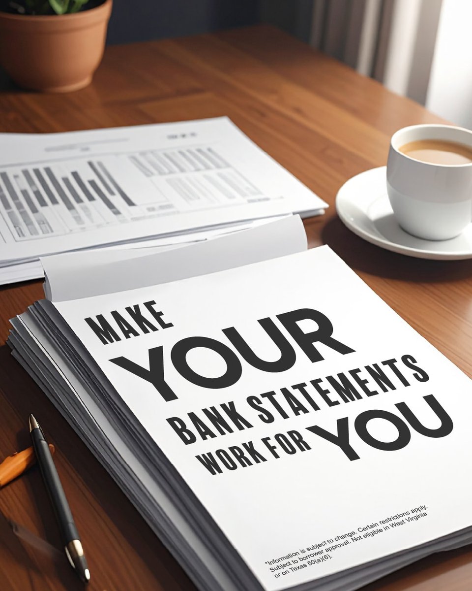 UltimaLending's tweet photo. Has your side hustle turned into your main hustle? Bank statement home loans* may be designed for you! No Tax returns, 1099's, or W2's! Give me a call to learn more! NMLS #2140964 https://t.co/CXKddeCH95