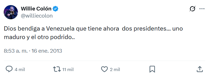 LudusPolitikos's tweet image. Falleció Willie Colón, intérprete de canciones como "Idilio" y autor de esta obra maestra: