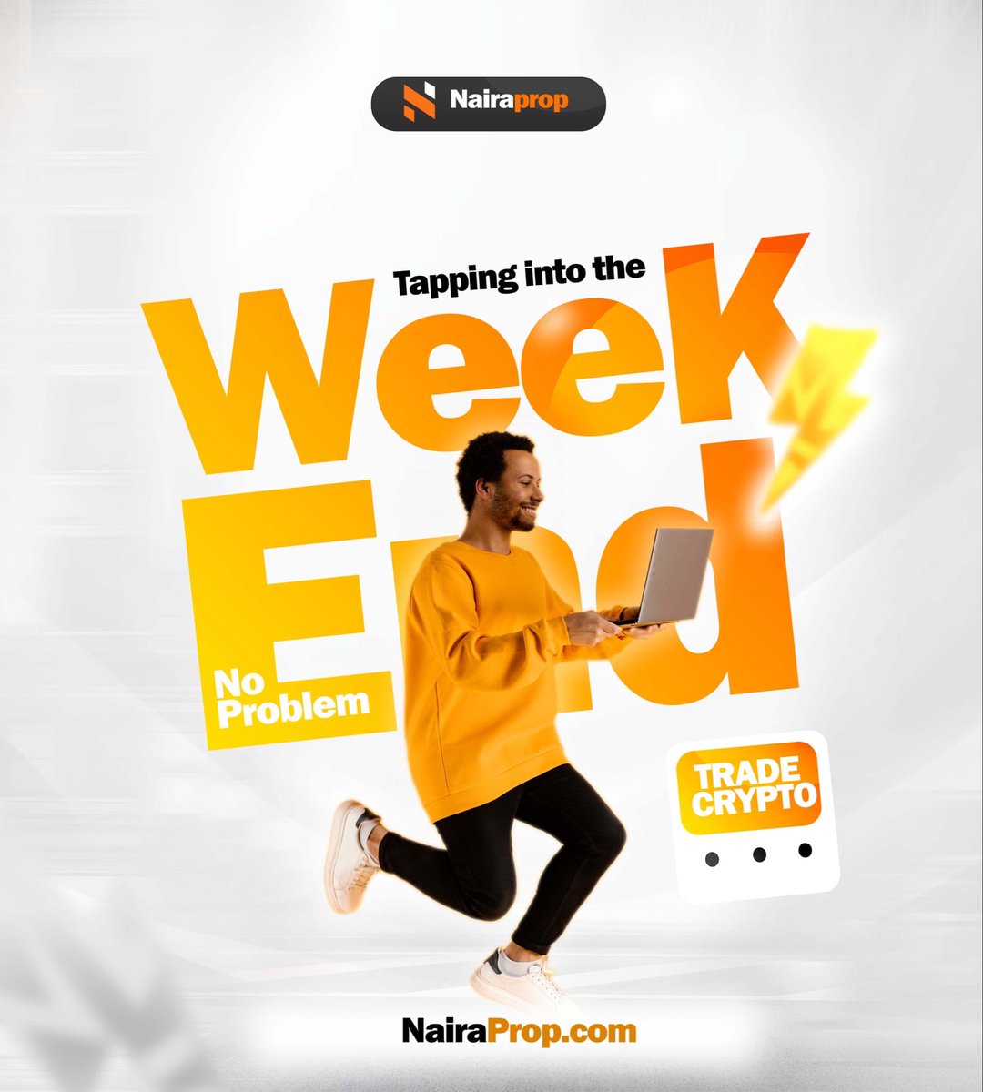 Crypto market is open 24/7 and so is NairaProp. 
Register an account and trade for only 3,500 
nairaprop.com