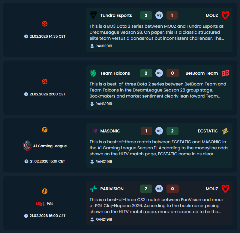 randd1919's tweet photo. 3W-1L today.

Tomorrow is a new day. Dota 2 + CS2 combined.

Full tips @ https://t.co/O2vOug2gKc

#dreamleague #dota2 #cs2 #PGLClujNapoca https://t.co/IbPWwxT83A
