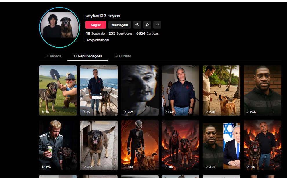 🚨GRAVE🚨 Gostaria de pedir ajuda a <a href="/policiafederal/">Polícia Federal</a> <a href="/MPF_PGR/">MPFederal</a> <a href="/DCiber_org/">DCiber.org</a> para que investiguem as contas ligadas a esse usuário do Tik Tok (soylent27). O perfil compartilha conteúdo incitando violência contra animais, neonazismo, racismo e apologia à pedofilia #DOMINGOPORORELHA