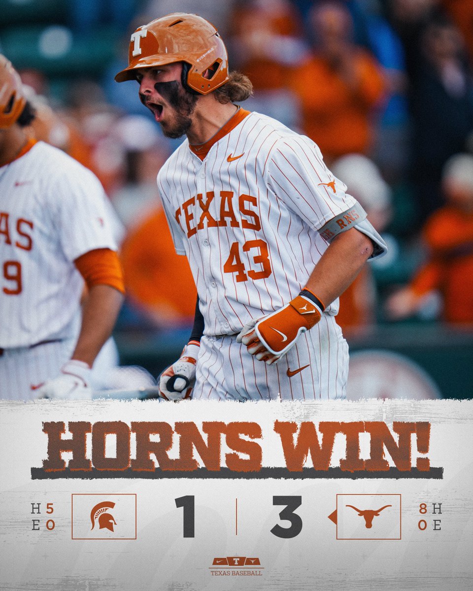 best two words: Horns win 🤘

#HookEm