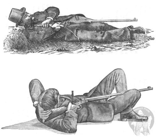 Supine rifle shooting (Creedmore style) is rare compared to prone, but it does exist. researchpress.uk/marksmanship/a…