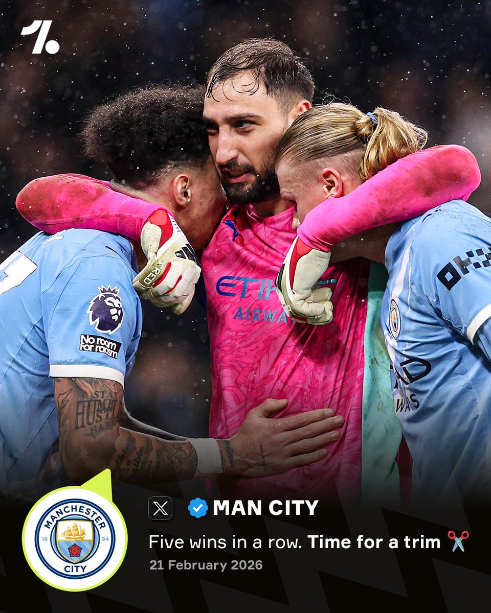 The Man City admin just couldn't help themselves after Pep Guardiola's side won their fifth game on the bounce 😂 📲