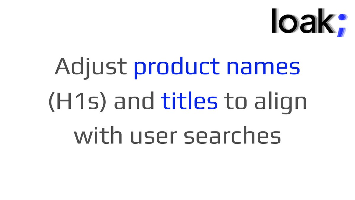 duubas's tweet photo. For convenience, use universal H1 and title tag templates for optimal results.

These templates should incorporate product H1s and other relevant product data, such as SKUs or brand names, to create the most effective format guided by your keyword research.

(1/5) https://t.co/5E7WnZDIxt
