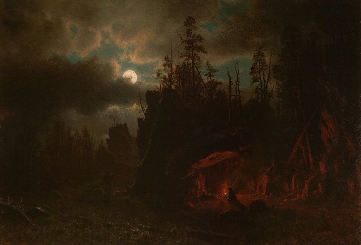 The Trappers' Camp

- Albert Bierstadt, 1861
