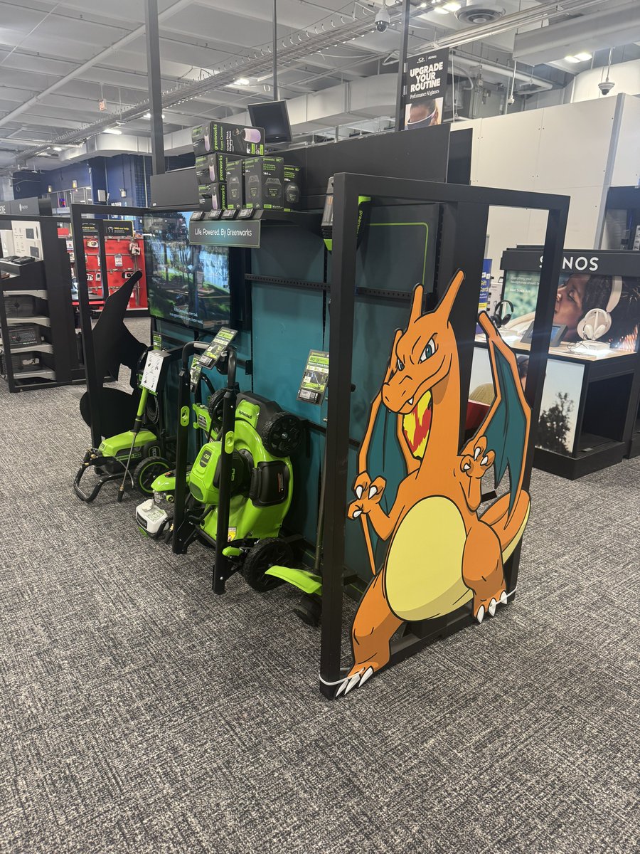 why is charizard trying to sell me a lawnmower