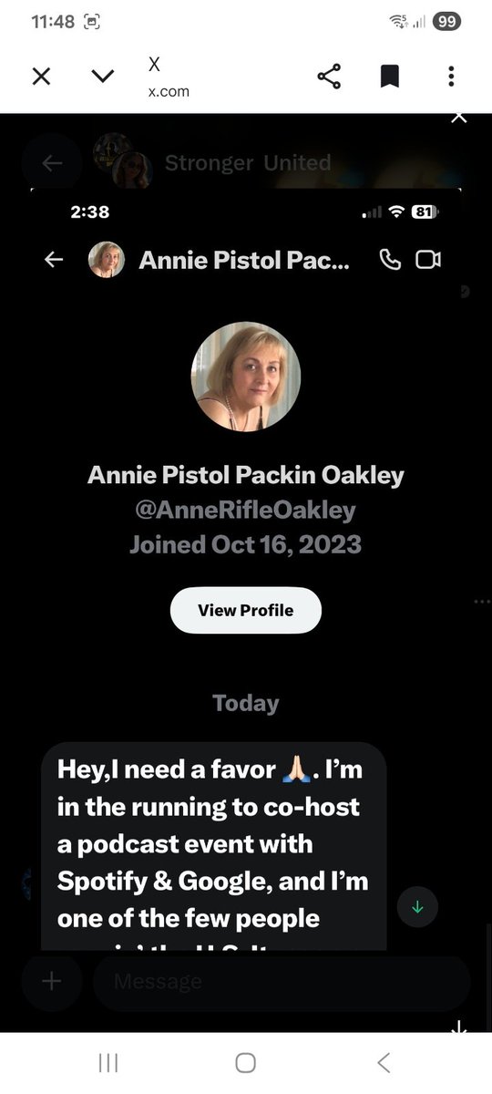 Do not follow 
🚨🚨🚨🚨🚨🚨🚨🚨
HACKED 
<a href="/AnneRifleOakley/">Annie Pistol Packin Oakley</a>