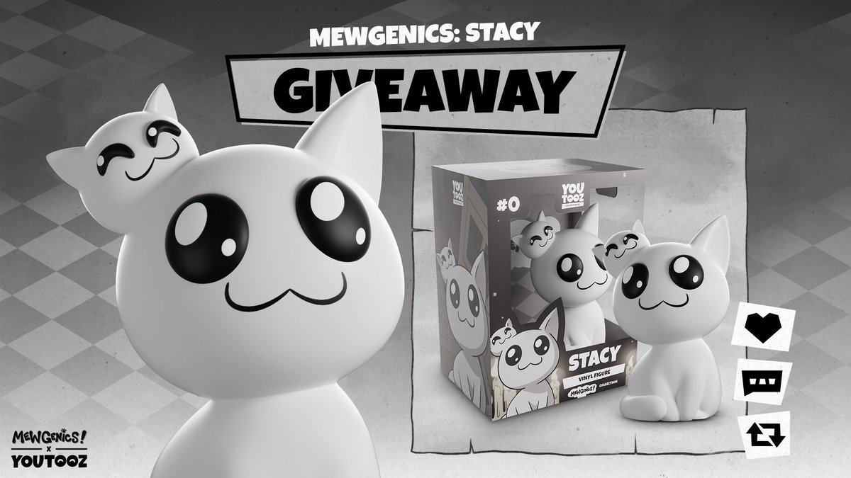 🐱 MEWGENICS GIVEAWAY 🐱

to win a free stacy figure retweet this post, like it and comment CAT ARMY 🐈 no limits on entries 

3 winners announced feb 24th 😽