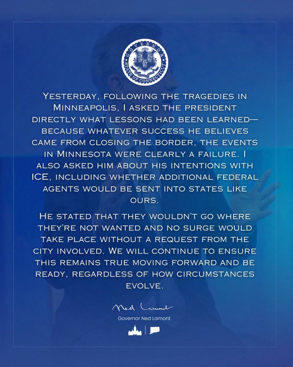 Governor Ned Lamont tweet media