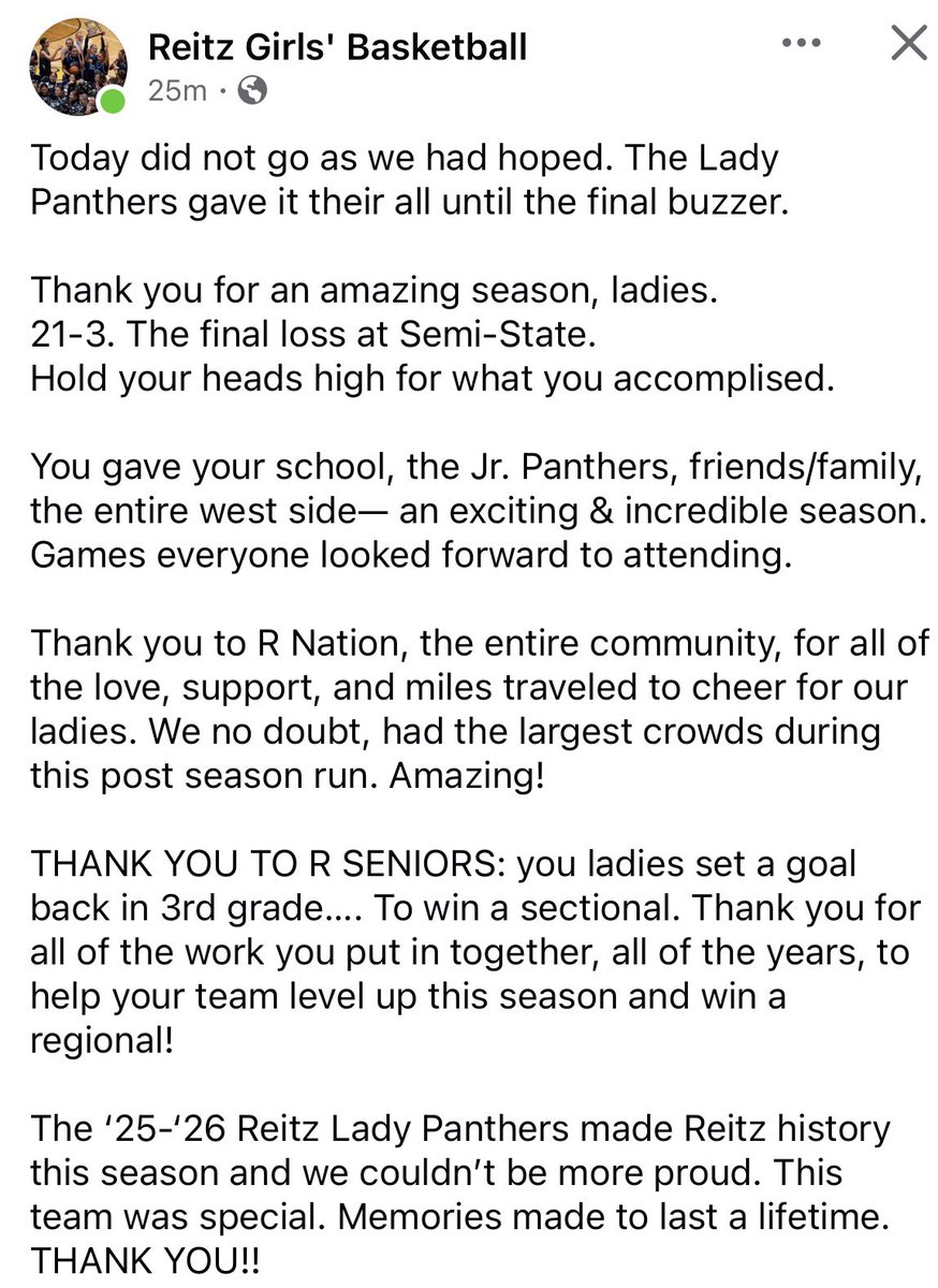 F.J. Reitz Girls Basketball tweet media