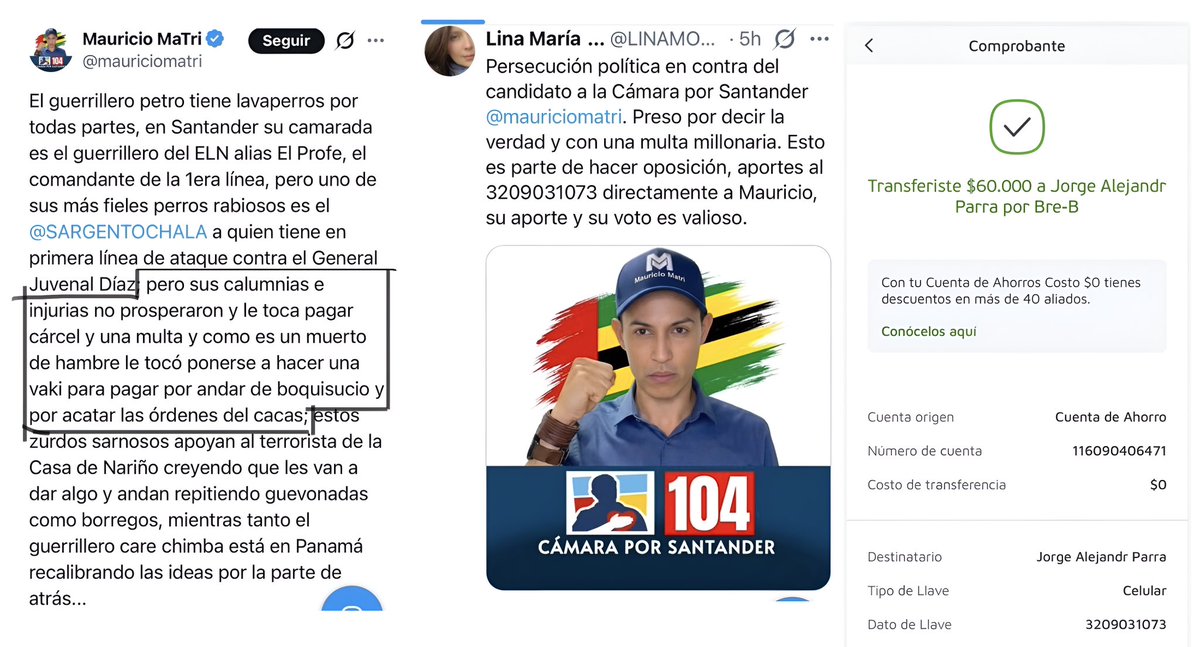 SARGENTOCHALA's tweet image. Nunca imaginé que el tal @mauriciomatri, ese mismo agitador y bocón que hace dos años me llamó "muerto de hambre" y celebró con bombos y platillos un fallo en mi contra que resultó en una sanción de arresto y multa, la cual finalmente fue revocada, hoy tuviera que tragarse todo