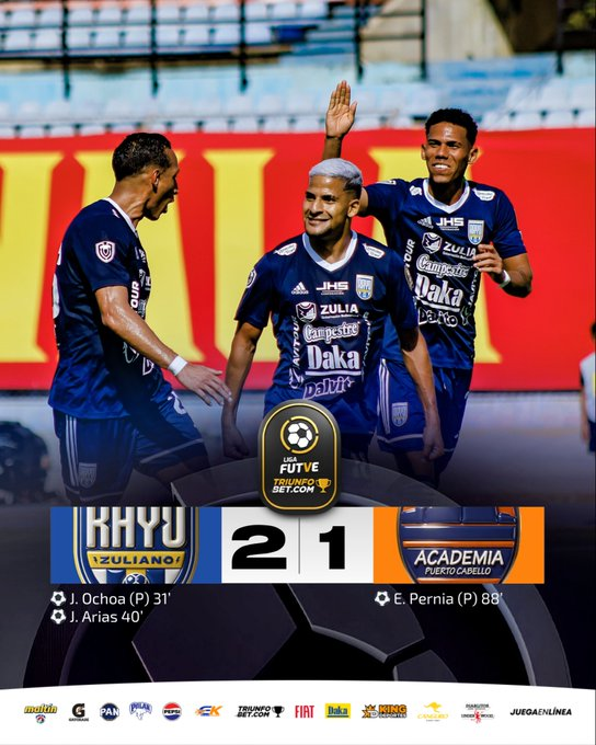 CentralDefensor's tweet photo. El  @DvoRayoZuliano da el golpe y venció 2-1 a la @la_academiapc, que no pudo sacar puntos de Maracaibo a pesar de su nómina súper reforzada ⚽️🇻🇪🔥 #FUTVE #Vinotinto #FVF #VenEx #Venezuela #Fútbol https://t.co/NYlogpqps2