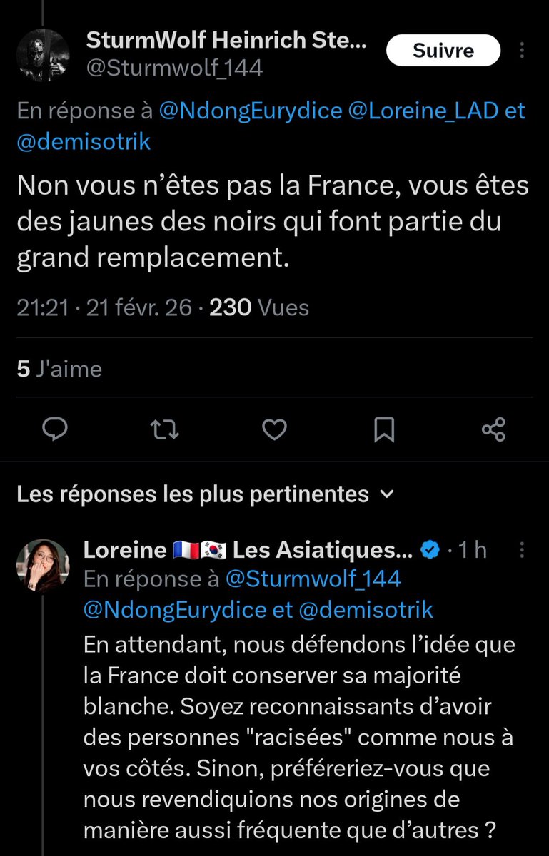 C'est quand même épuisant de leur expliquer que les fafs ne les aiment pas, ce n'est pas compliqué quand même.
