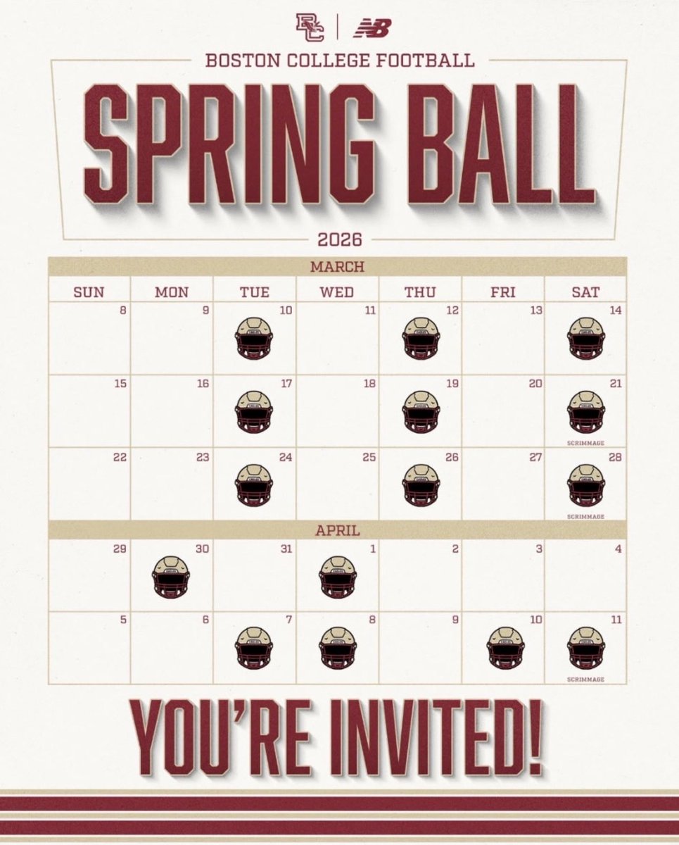 Excited to be <a href="/BCFootball/">Boston College Football</a> on march 26! <a href="/CoachChaim_BAT/">Boston Athletic Training (BAT)</a> <a href="/BandytheCoach/">Jeremy Bandy</a>