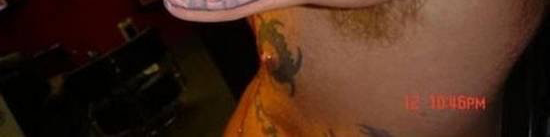 He replaced his hand with a drawing of a whale.