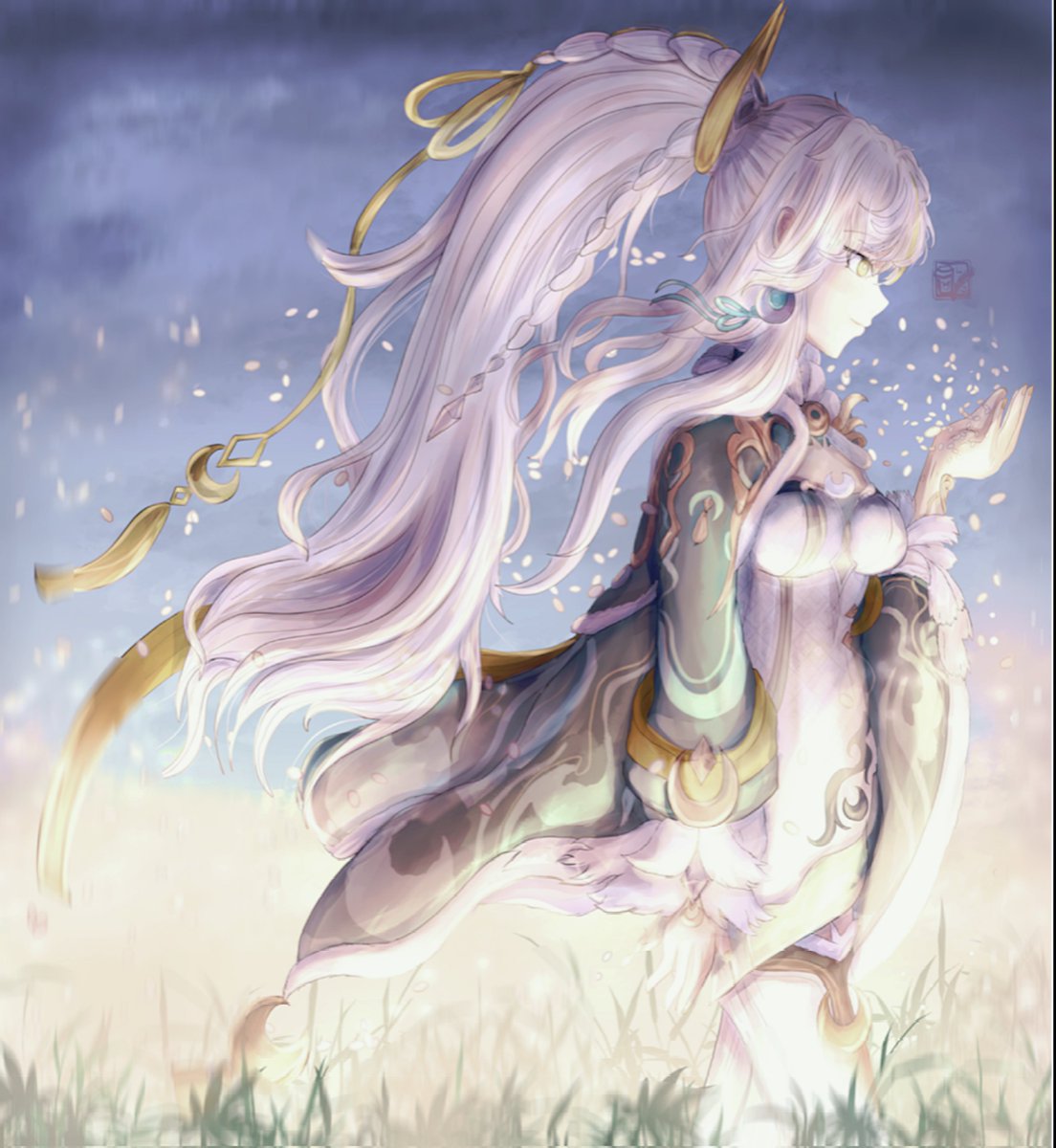 One last Liyue image before we return to Mond. Zibai is so fun to play.

#Zibai #genshinimpact #fanart #lanternrite #happyyearofthehorse