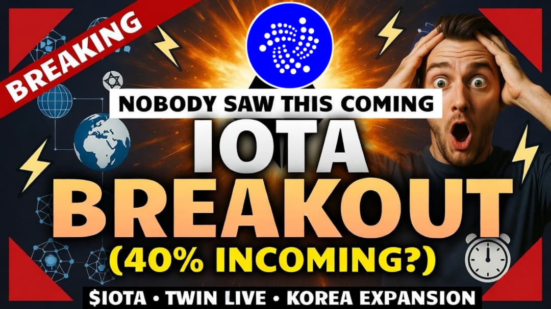 🚨 BREAKING: $IOTA just BROKE the trendline.

800,000 network transactions. Falling wedge on the 2D. Korea expansion confirmed. TWIN live on UK borders.

Target: +30–40% in the coming days.

This is NOT a drill. Watch before it moves. 👇
youtu.be/1oz2hZzt_As

#IOTA #Crypto