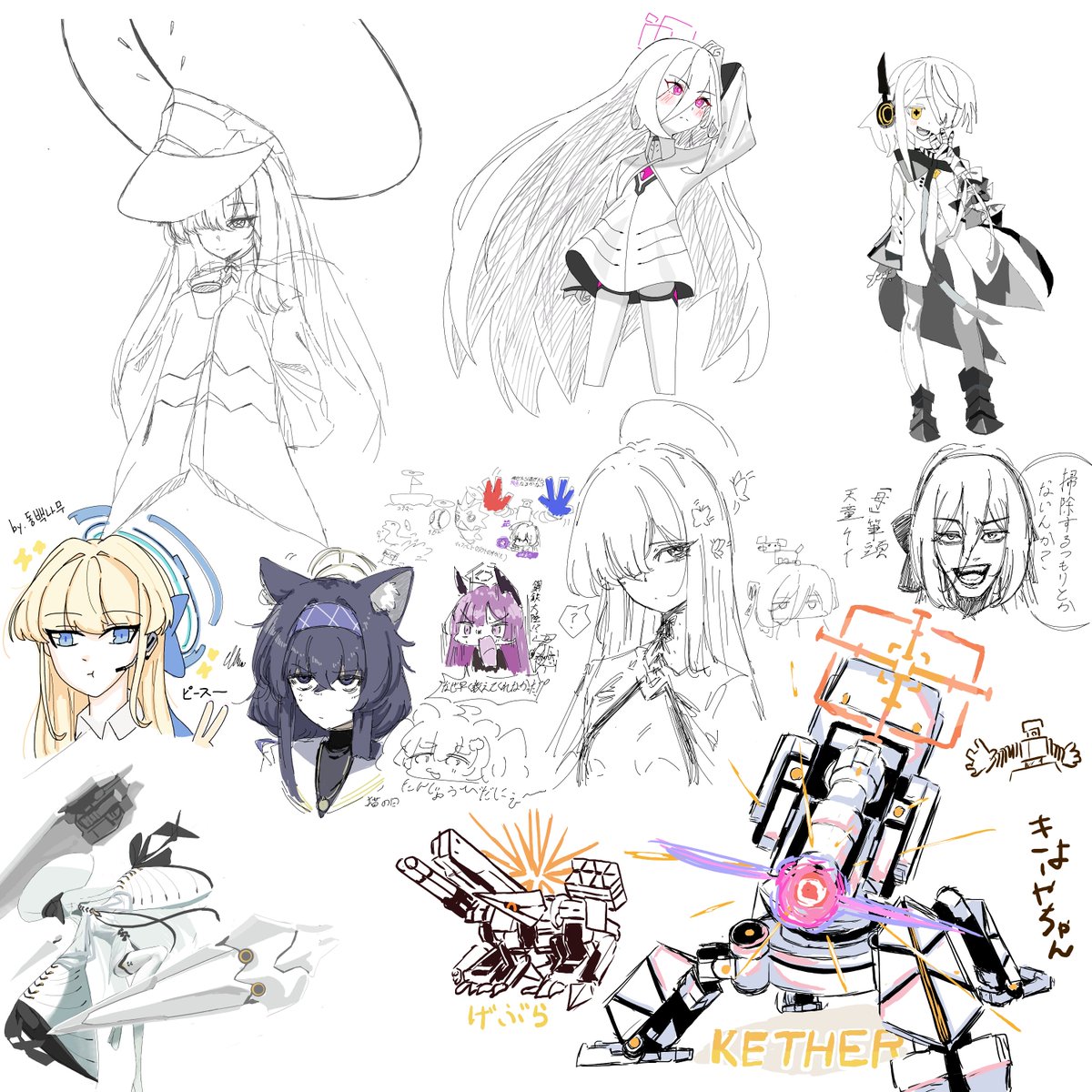 昨日の絵チャに来てくれた方ありがとうございました！ 預言者くん描き