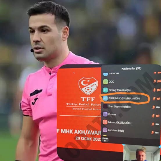 Neymiş… VAR hakemi ilköğretim yıllığına Fenerbahçeliyim yazmış.

Bu ülkede bir hakem; TFF seminerine En Büyük GS rumuzu ile katıldı ne anlatıyorsunuz.