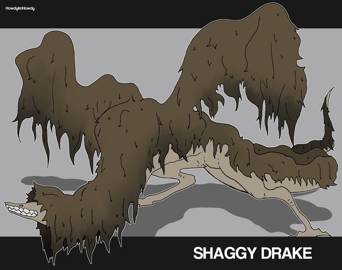 A drake with shagged fur