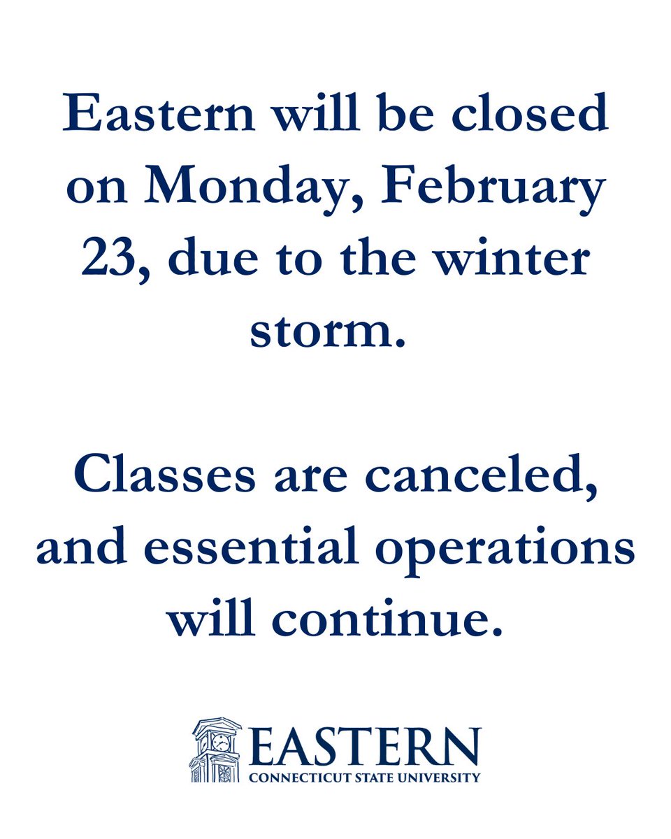Eastern CT State University tweet media