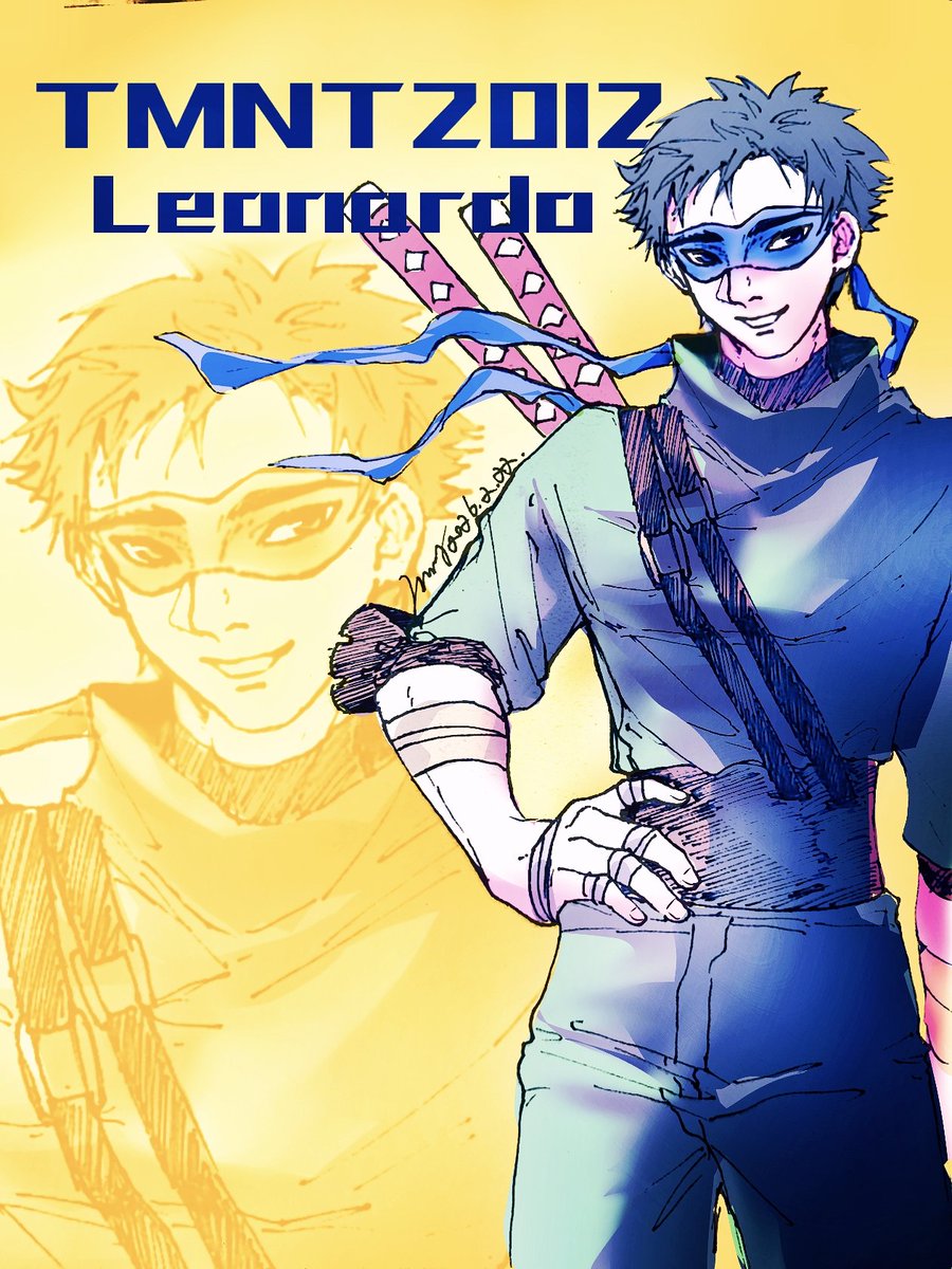 When designing the hairstyle, half of my brain cells died... #Leonardo #TMNT #tmnt2012