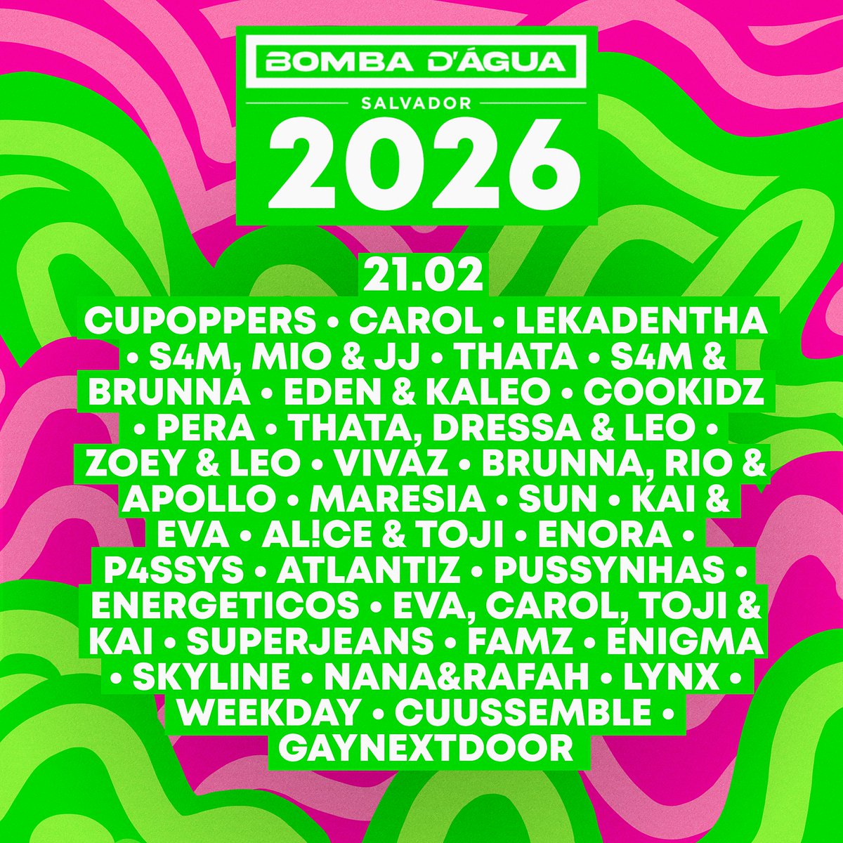 TV CUNET 📺 |    ⛱️ 2 𝘊𝘐𝘛𝘐𝘌𝘚. 1 𝘚𝘜𝘔𝘔𝘌𝘙. 𝘐𝘕𝘍𝘐𝘕𝘐𝘛𝘌 𝘚𝘗𝘓𝘈𝘚𝘏. ☀️

🌊 O BOMBA D'ÁGUA em Sᴀʟᴠᴀᴅᴏʀ terminou, e o evento foi incrívelllll! Muito obrigado a todos que assistiram e participaram. A presença de vocês faz todo trabalho valer a pena. Ficamos muito