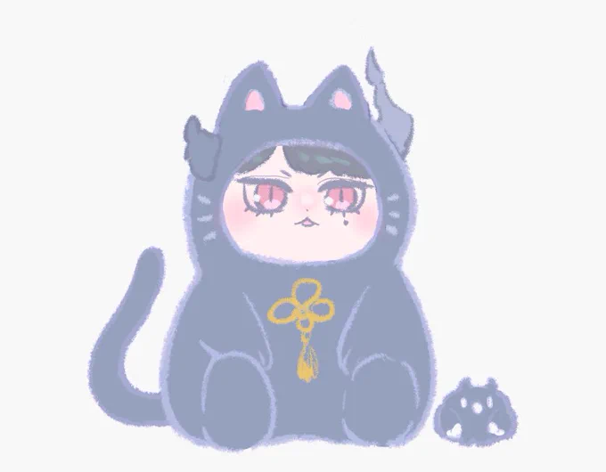 ネコちゃんを上手に描けるようになるのが今年の目標かな