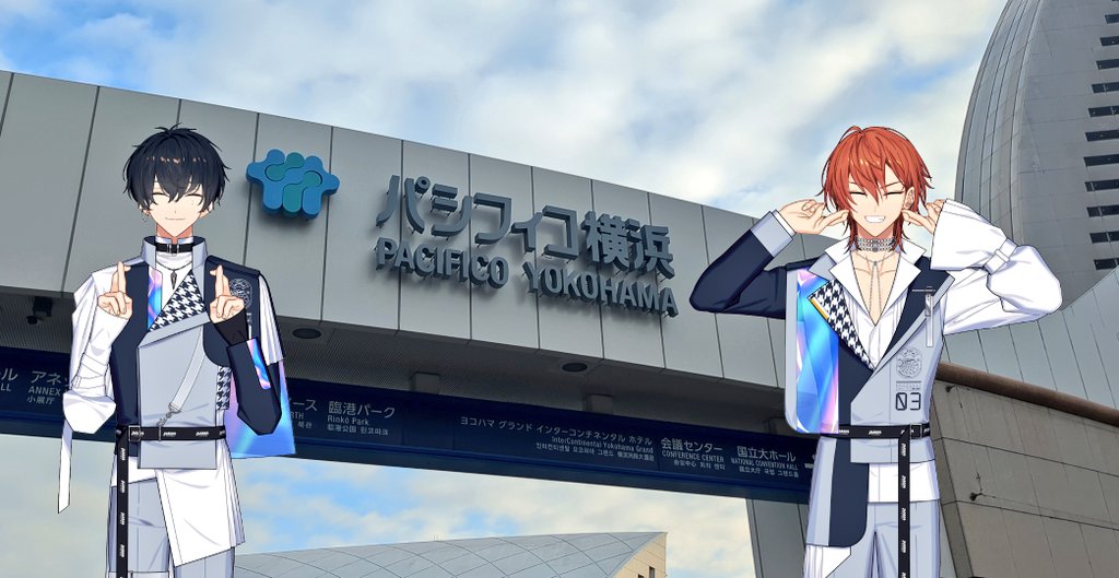 良い天気☀️.°グッズ販売待機列並んだ〜！